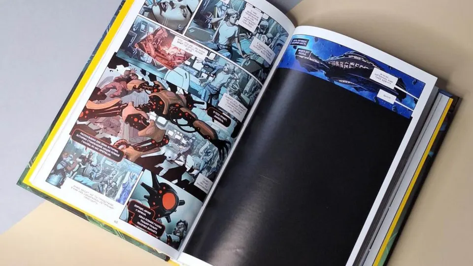 Российские издательства удаляют спорный контент из книг: одной из первых жертв стала графическая новелла — две страницы в ней закрасили черной краской. Усиление контроля над книжным рынком привело к массовым изъятиям и проверкам перед печатью.