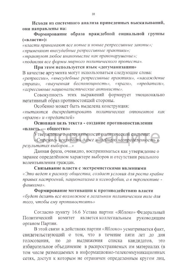 Административный иск против регистрации списка на выборах требует аннулирования регистрации и затрагивает вопросы агитации, заявлений и авторских материалов, связанных с политической кампанией.